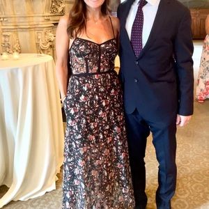 Allen Schwartz Eden Bustier Dress Size 4. Worn once and dry cleaned.Floral print